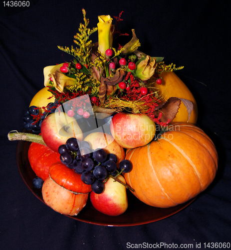 Image of Autumn pumpkin composition