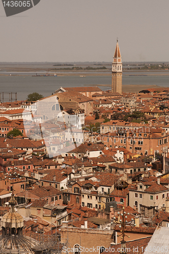 Image of Aerial view of Venice city