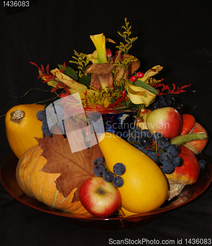 Image of Autumn pumpkin composition