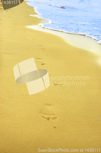 Image of Footprint on sand