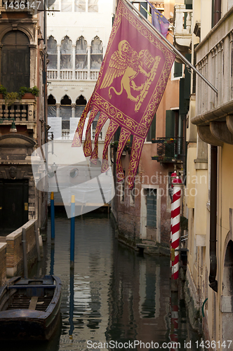 Image of Venetian flag, Italy