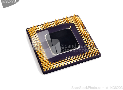 Image of processor isolated on white