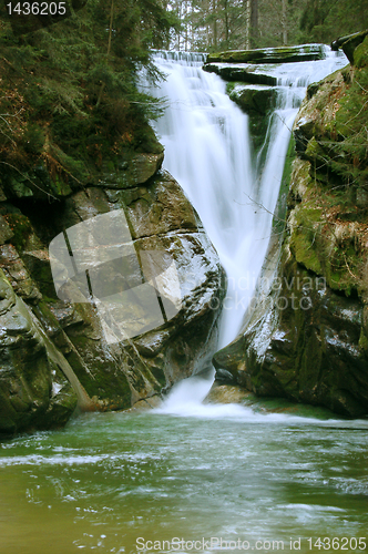 Image of Mountain waterfall