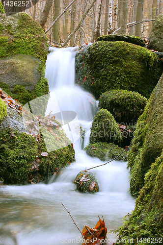 Image of Mountain waterfall