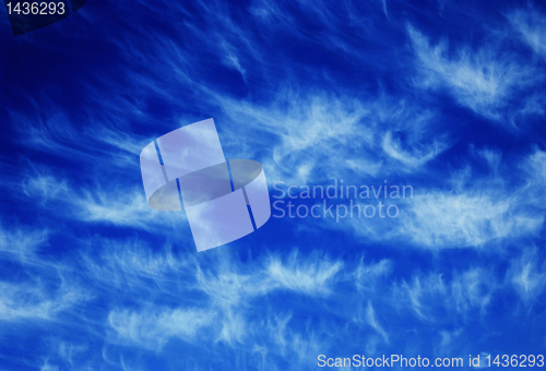 Image of Blue sky and white clouds