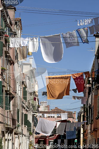 Image of Laundry in Venice, Italy.