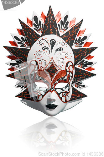 Image of Venetian carnival mask isolated