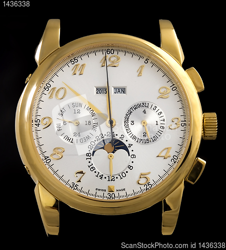 Image of Luxury gold watch