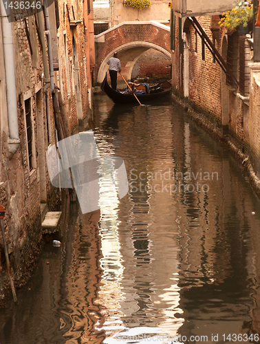 Image of Gondolier in Venice, Italy