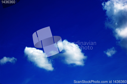 Image of Blue sky and white clouds