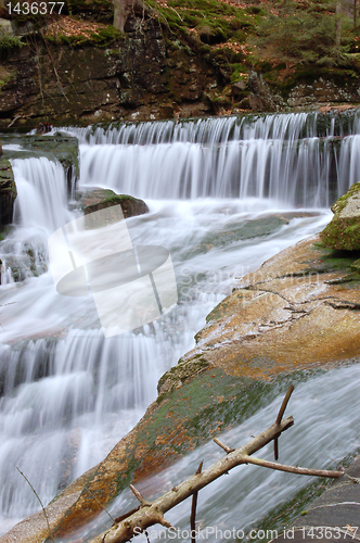 Image of Mountain waterfall
