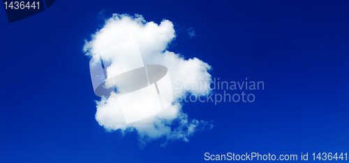 Image of Blue sky and white clouds