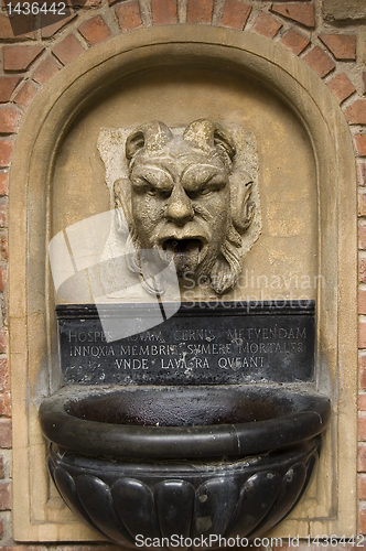 Image of stone fountain sculpture