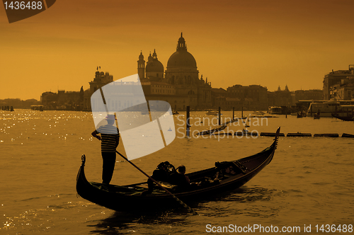 Image of Gondolier in Venice, Italy