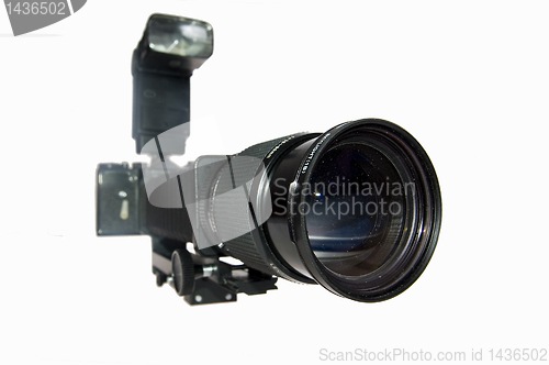 Image of camera with macro attachment