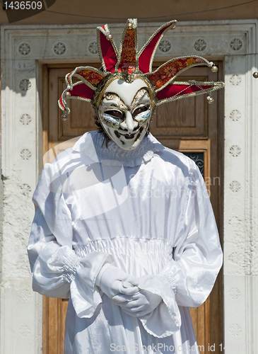 Image of VENICE, ITALY - APRIL 10, 2011, Men in costume.