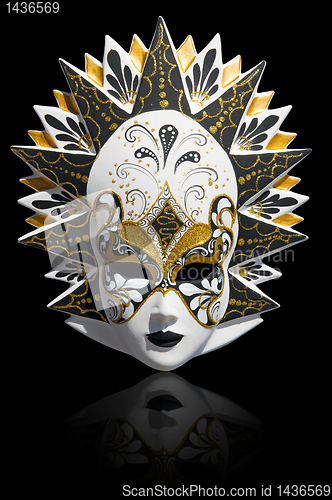 Image of Venetian carnival mask isolated