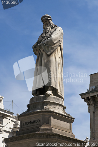 Image of Statue of Leonardo Da Vinci in Milan