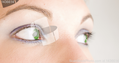 Image of Green eyes girl