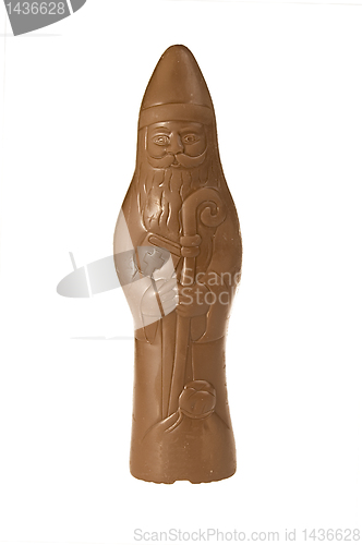 Image of Santa claus made of chocolate