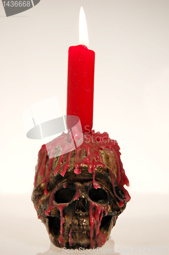 Image of Skull with candle
