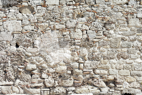 Image of Background from high detailed fragment stone wall