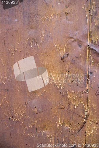 Image of colored iron rusty