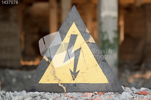 Image of caution high voltage
