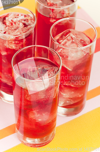 Image of Red beverage