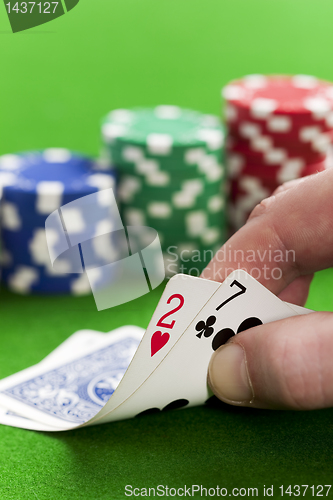 Image of Playing poker