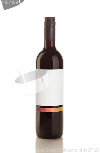 Image of Isolated red wine bottle