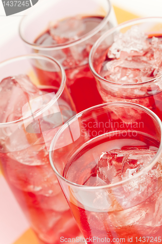 Image of Red beverage