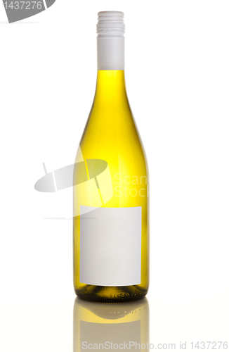 Image of white wine bottle