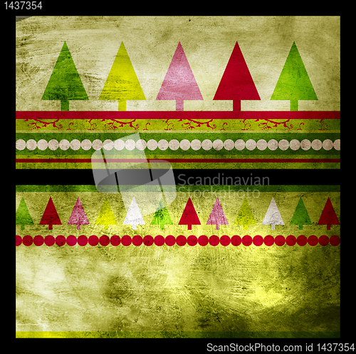 Image of Christmas grunge cards