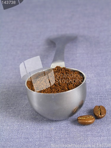 Image of spoon full of caffee