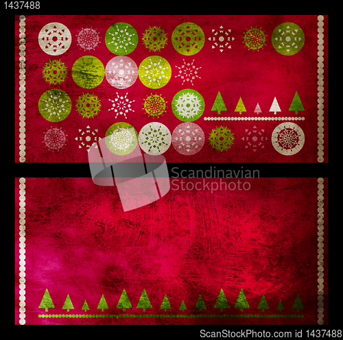 Image of Christmas grunge cards