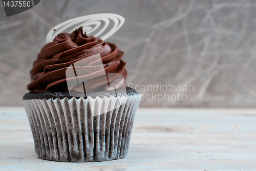 Image of Creamy chocolate cupcake