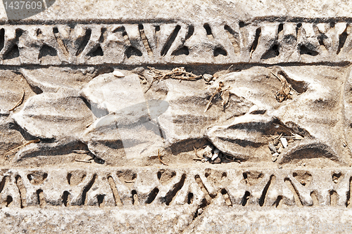 Image of Ancient patterns in Ephesus, Turkey.