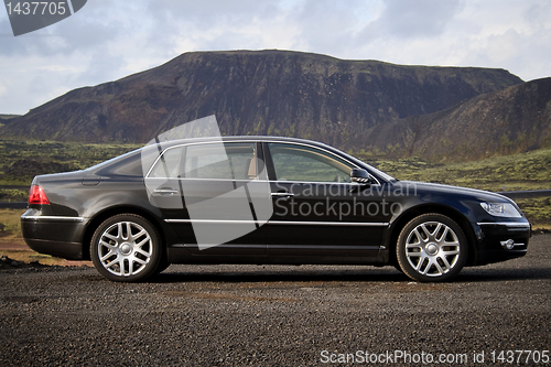 Image of Executive black business sedan