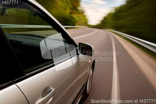 Image of Car driving fast