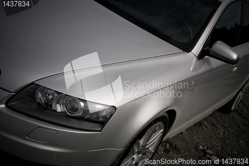 Image of Detail of front light and bonnet