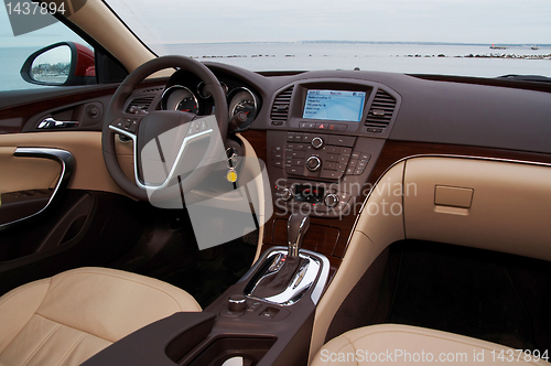 Image of Interior of a modern car