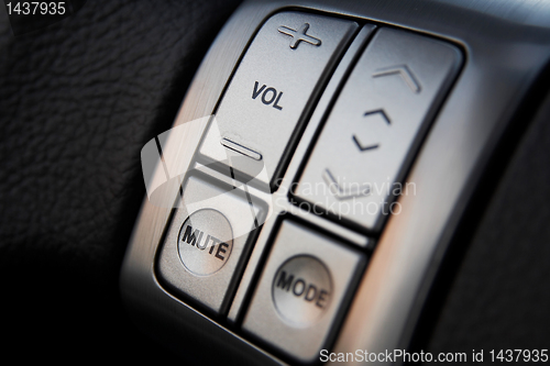 Image of Car audio control buttons