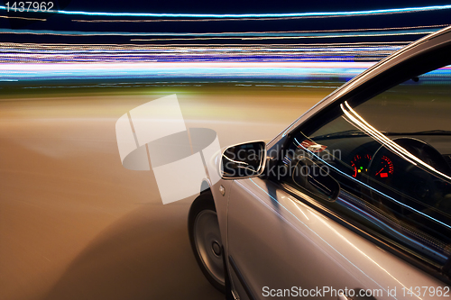 Image of Car driving fast