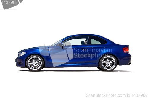 Image of Sports coupe car isolated