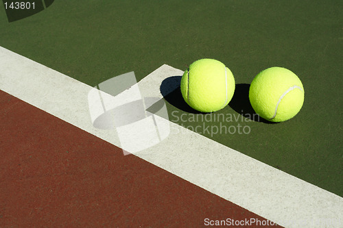 Image of Two tennis balls