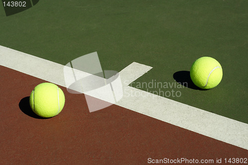 Image of Two tennis balls