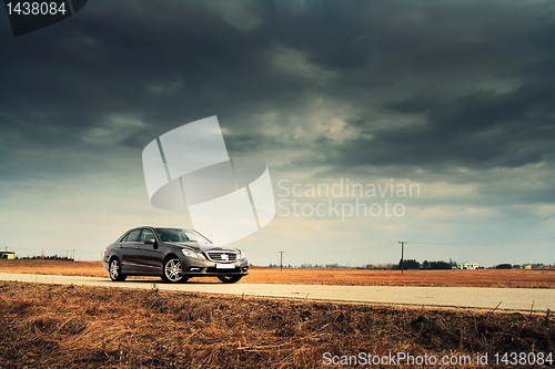 Image of Car on country road