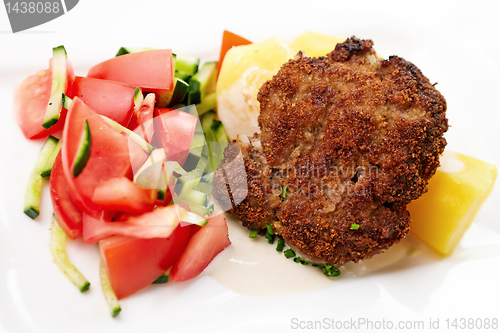 Image of Cutlet with vegetables