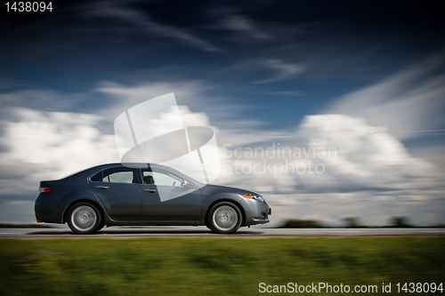 Image of Car driving fast.